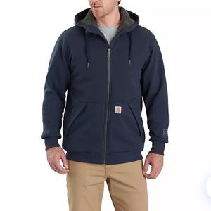 Carhartt Rain Defender Relaxed Fit Midweight Sherpa-Lined Full-Zip Sweatshirt